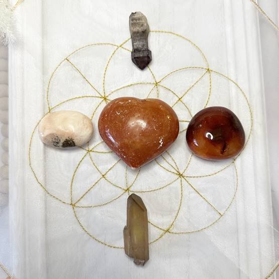 Seed of Life Crystal Grid Handcrafted Cloth