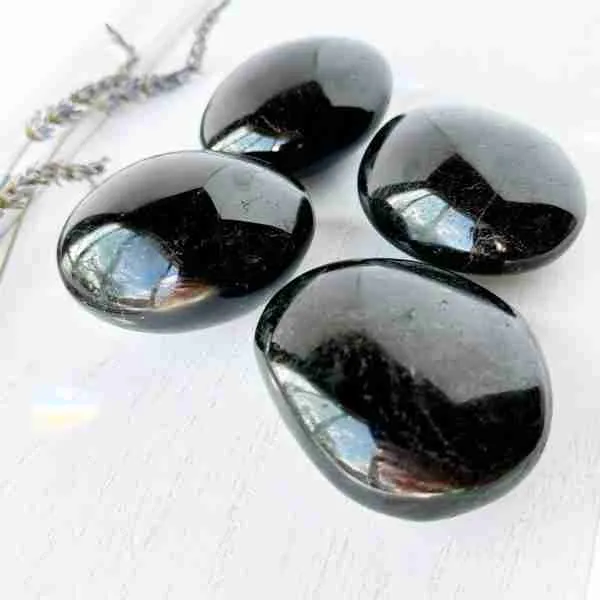 Black Tourmaline Palm Stone