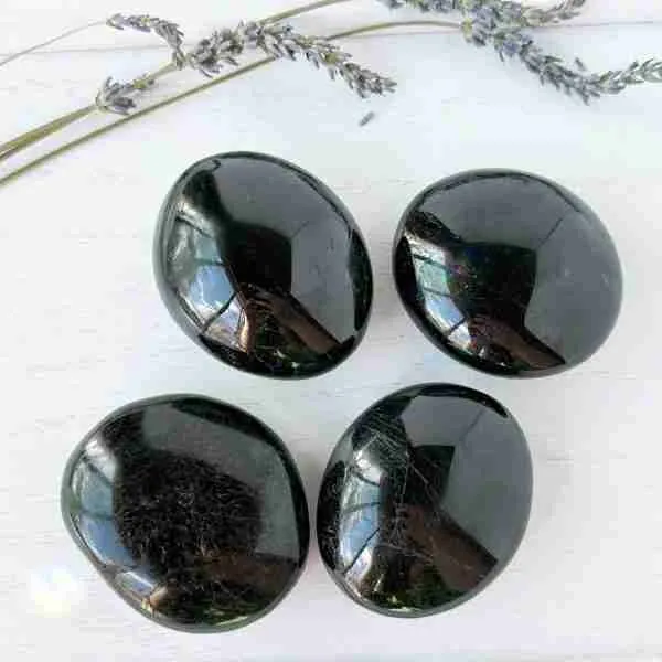Black Tourmaline Palm Stone