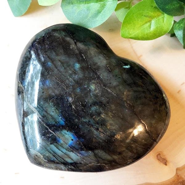 Labradorite Heart