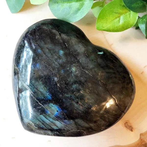 Labradorite Heart