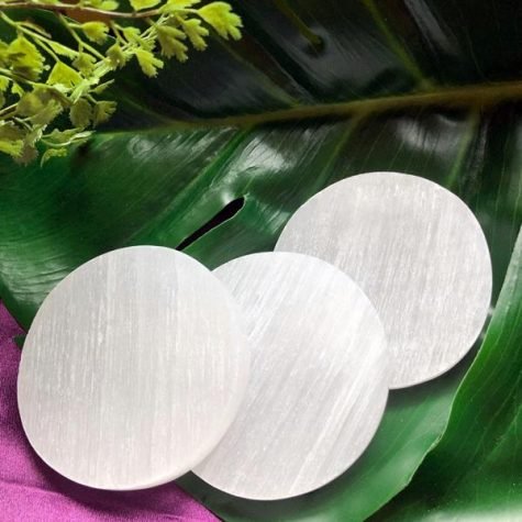 Satin Spar Selenite Plate: Clearing