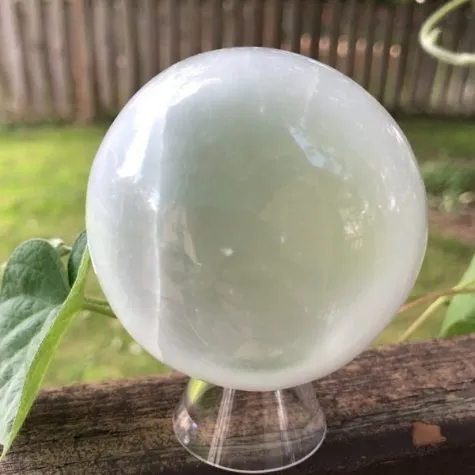 Satin Spar Selenite Sphere