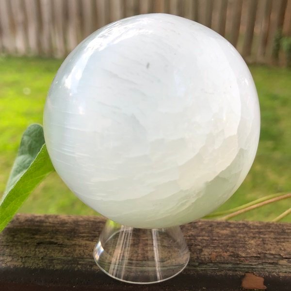 Satin Spar Selenite Sphere