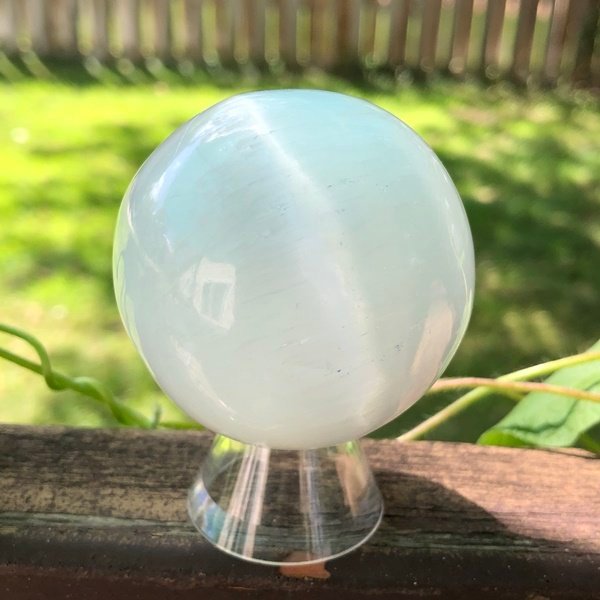 Satin Spar Selenite Sphere