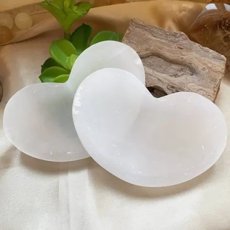 Selenite Heart Bowl