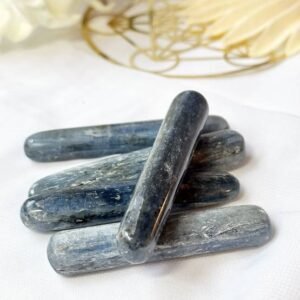 Blue Kyanite wands polished