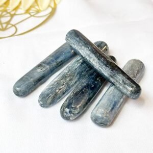 Blue Kyanite wands polished