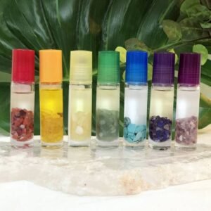 Chakra Crystal Essential Oil Rollers