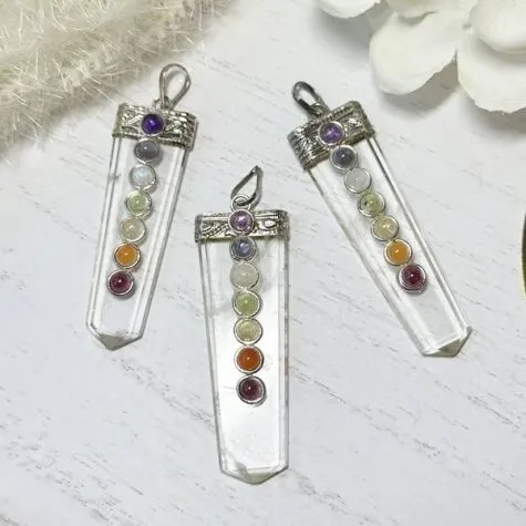 Quartz Chakra Pendant