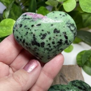 Zoisite with Ruby heart