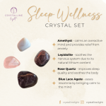 Sleep wellness crystal healing set