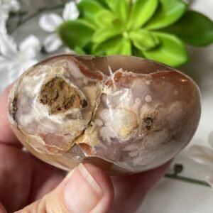 Flower Agate heart
