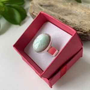 larimar sterling silver ring
