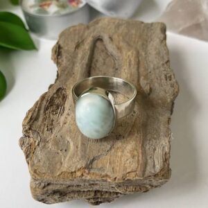 larimar sterling silver ring