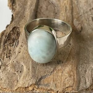 larimar sterling silver ring