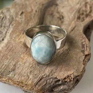 Larimar Sterling Silver Ring size 6