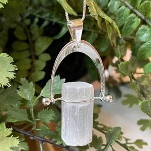 Satin Spar Selenite Pendant