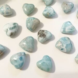 Larimar mini hearts