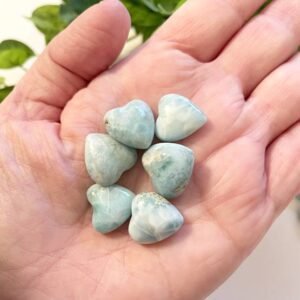 Larimar mini hearts
