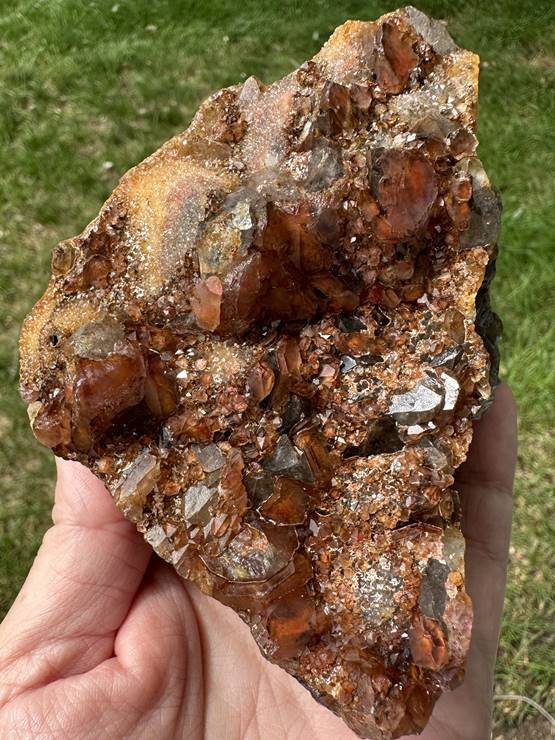 Indian Amethyst with Hematite inclusions from Hyderabad region