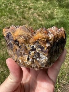 Indian Amethyst with Hematite inclusions from Hyderabad region