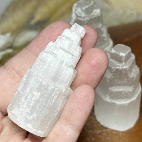 Satin Spar Selenite tower