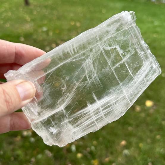 True Selenite Plate