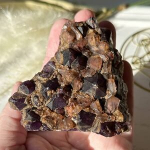 Indian Amethyst with Hematite
