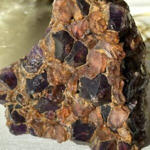 Indian Amethyst with Hematite
