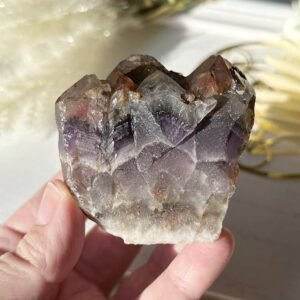 Indian Amethyst with Hematite