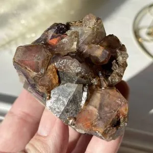 Indian Amethyst with Hematite