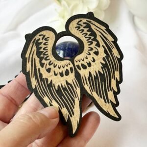 Angel Wing crystal sphere stand