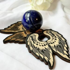 Angel Wing crystal sphere stand