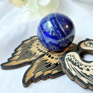 Angel Wing crystal sphere stand