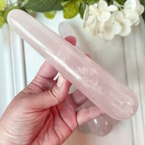 Rose Quartz large wand for self love healing