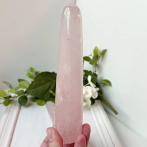 Rose Quartz large wand for self love healing