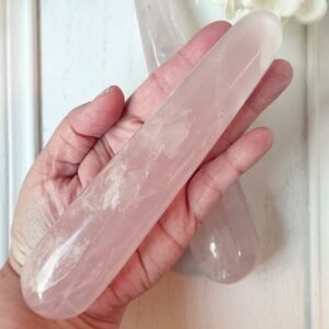 Rose Quartz large wand for self love healing