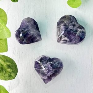 Amethyst encourages inner peace and spiritual awareness. It is known to fight addictive behavior. Aids in meditation and healing.