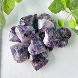 Amethyst encourages inner peace and spiritual awareness. It is known to fight addictive behavior. Aids in meditation and healing.