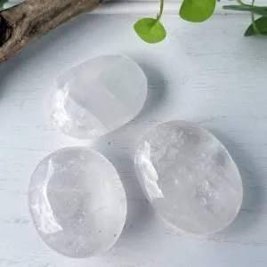 Clear Quartz Palm Stone