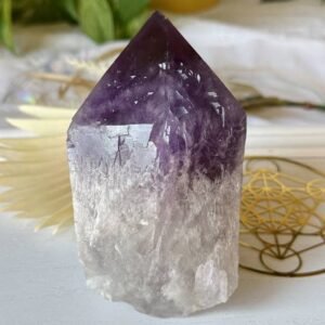 Bolivian Amethyst Elestial spiritual insight expansion wisdom