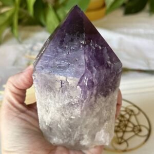 Bolivian Amethyst Elestial spiritual insight expansion wisdom