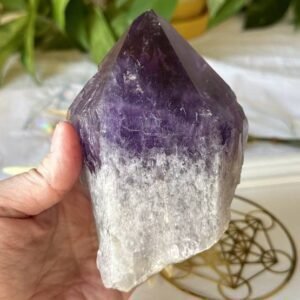 Bolivian Amethyst Elestial spiritual insight expansion wisdom