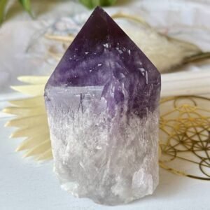 Bolivian Amethyst Elestial spiritual insight expansion wisdom