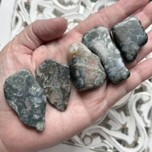 Llanite is an energy amplifier, bringing up the high vibes. This unique stone will stimulate the Heart Chakra to encourage harmony and compassion.