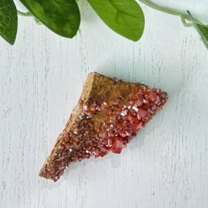 Ignite creativity and passion with vibrant Vanadinite from Morocco. Boost focus, energy, and motivation with this dynamic crystal. Perfect for artists and creators.