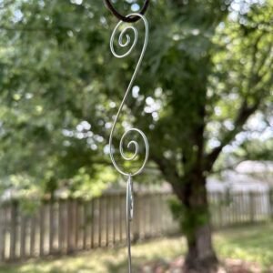 Floating Hanging Crystal for Garden or Home Clear Quartz Point