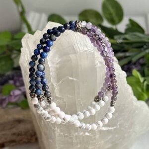 Mental Clarity Bracelet Lapis Lazuli Amethyst Howlite