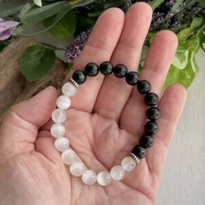 protection shungite selenite intention braceletc